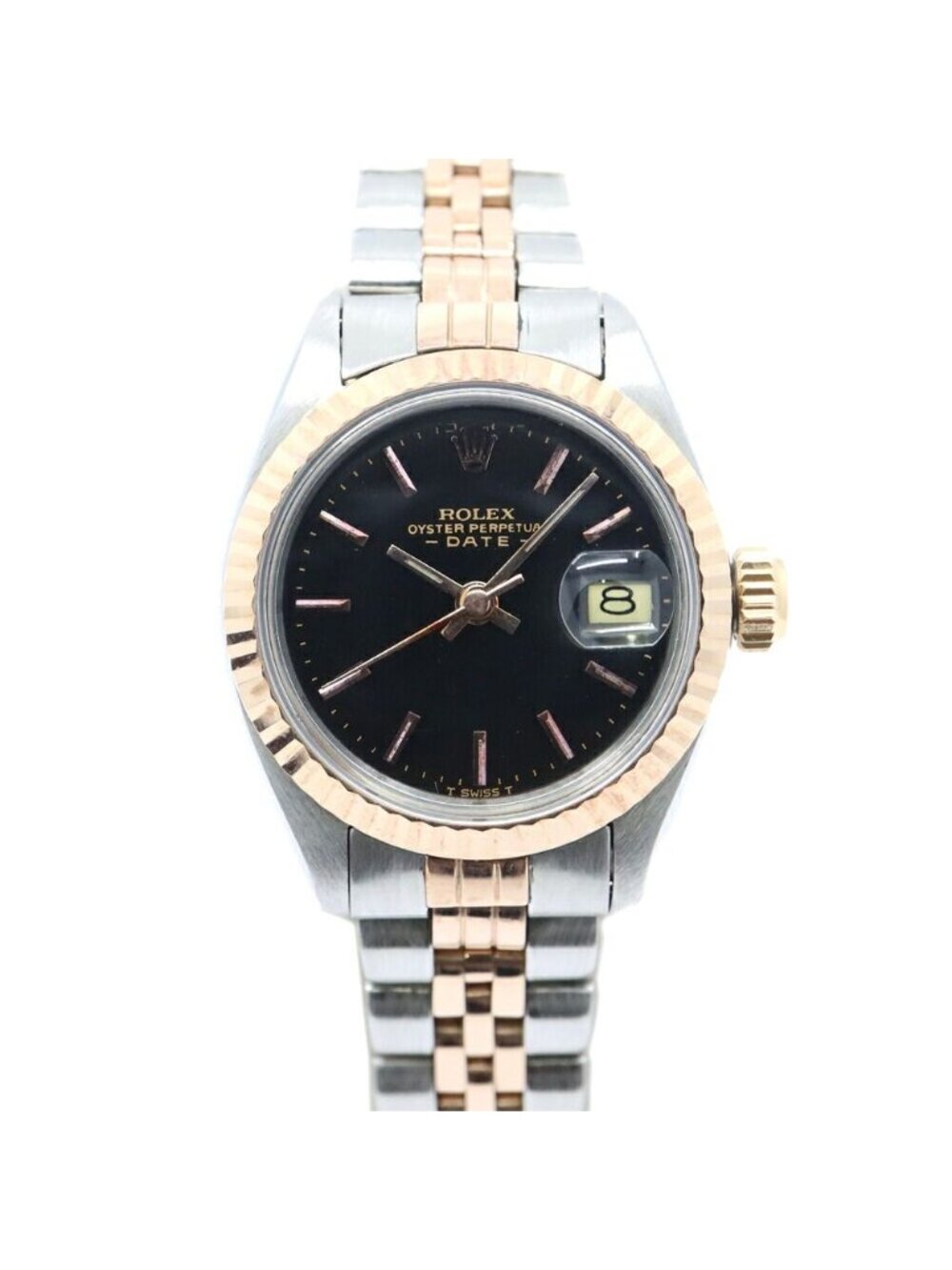 Rolex Oyster Perpetual Date 6917/3 SS PG Watch OH Completed